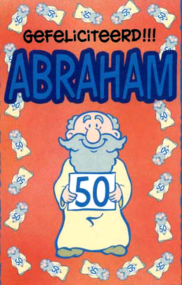 Wonderbaar Plaatjes fotos prentjes knippen knipsels Abraham Sarah 50jaar AN-32